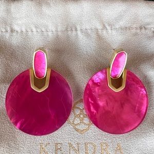 Didi gold statement earrings in azalea illusion